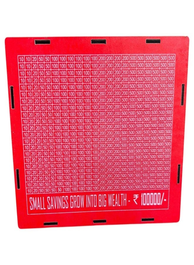 PARTISH Money Saving Box with Tracker,Cash Saving Challenge Box with Money Target for Adults Kids, Piggy Bank for Boys and Girls (Red) - Image 5